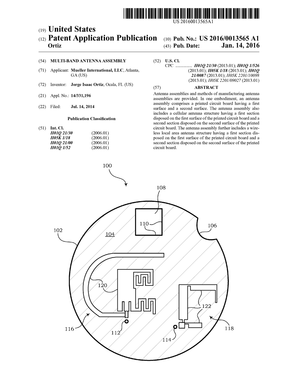 MULTI-BAND ANTENNA ASSEMBLY - diagram, schematic, and image 01