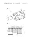 LAMINATED CORE ARRANGEMENT AND ELECTRIC MACHINE WITH SUCH A LAMINATED CORE     ARRANGEMENT diagram and image