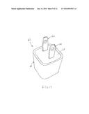 SYSTEM AND METHOD OF USING A RECHARGER PLUG AS A STAND FOR ELECTRONIC     DEVICES diagram and image