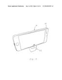 SYSTEM AND METHOD OF USING A RECHARGER PLUG AS A STAND FOR ELECTRONIC     DEVICES diagram and image