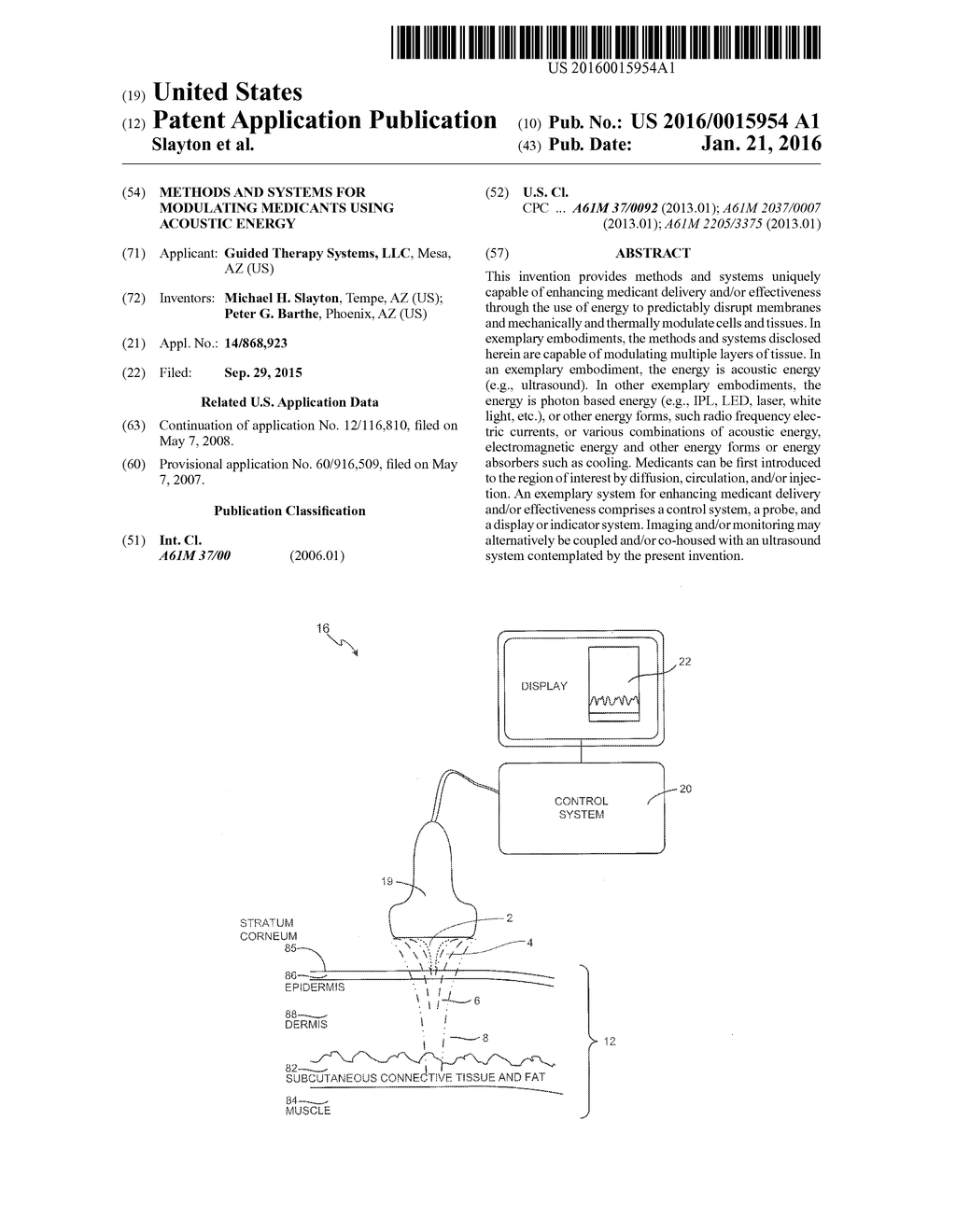 Methods and Systems for Modulating Medicants Using Acoustic Energy - diagram, schematic, and image 01