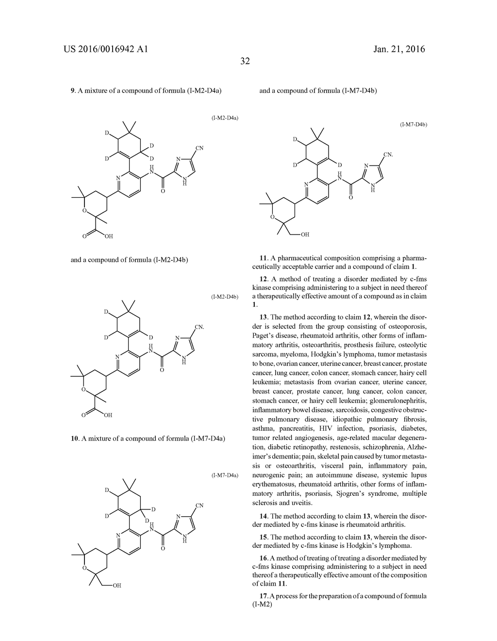 SUBSTITUTED PYRIDINE DERIVATIVES USEFUL AS C-FMS KINASE INHIBITORS - diagram, schematic, and image 33