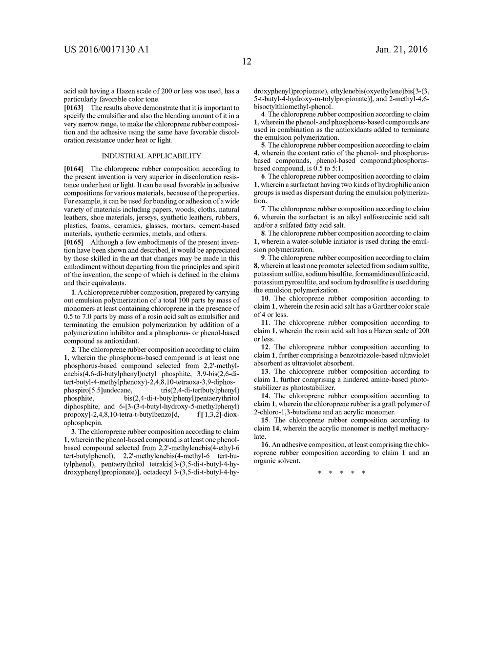 CHLOROPRENE RUBBER COMPOSITION AND ADHESIVE COMPOSITION USING SAID     CHLOROPRENE RUBBER COMPOSITION - diagram, schematic, and image 13