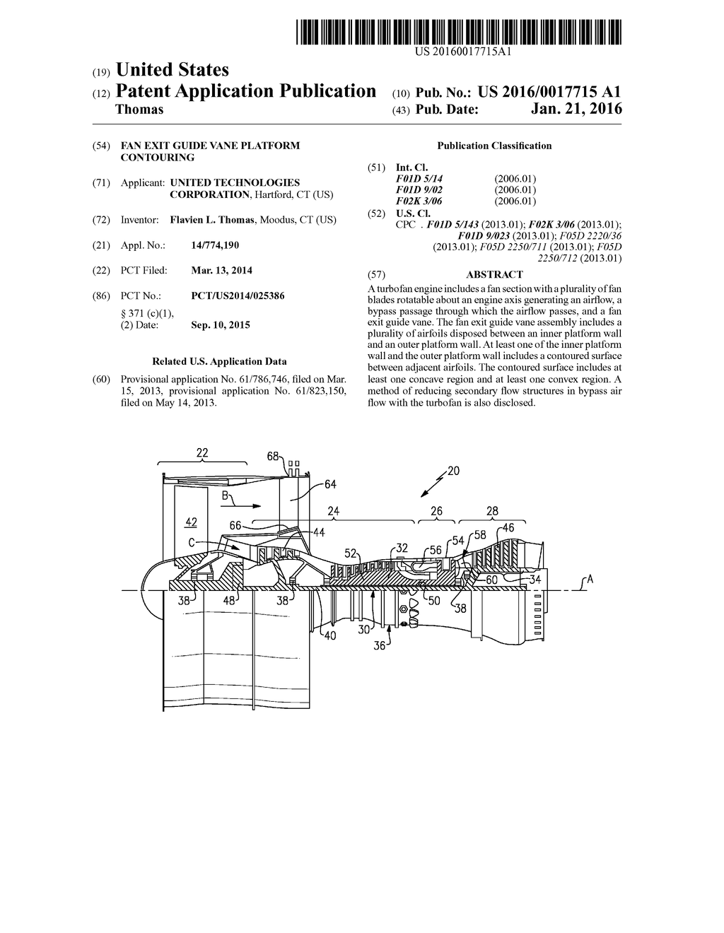 FAN EXIT GUIDE VANE PLATFORM CONTOURING - diagram, schematic, and image 01