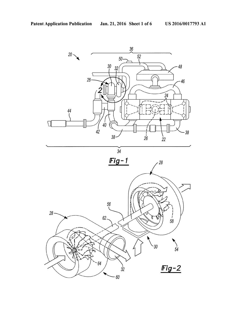 Turbocharger with Electrically Coupled Fully Variable Turbo-Compound     Capability and Method of Controlling the Same - diagram, schematic, and image 02