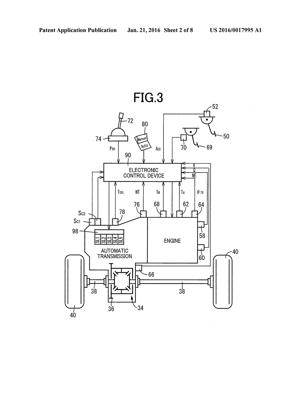 CONTROL DEVICE FOR AUTOMATIC TRANSMISSION - diagram, schematic, and image 03