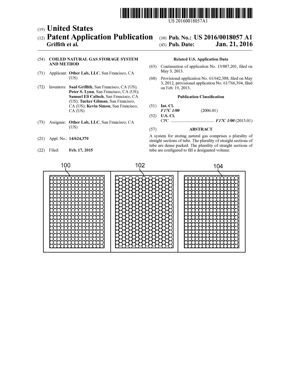 Coiled Natural Gas Storage System and Method - diagram, schematic, and image 01