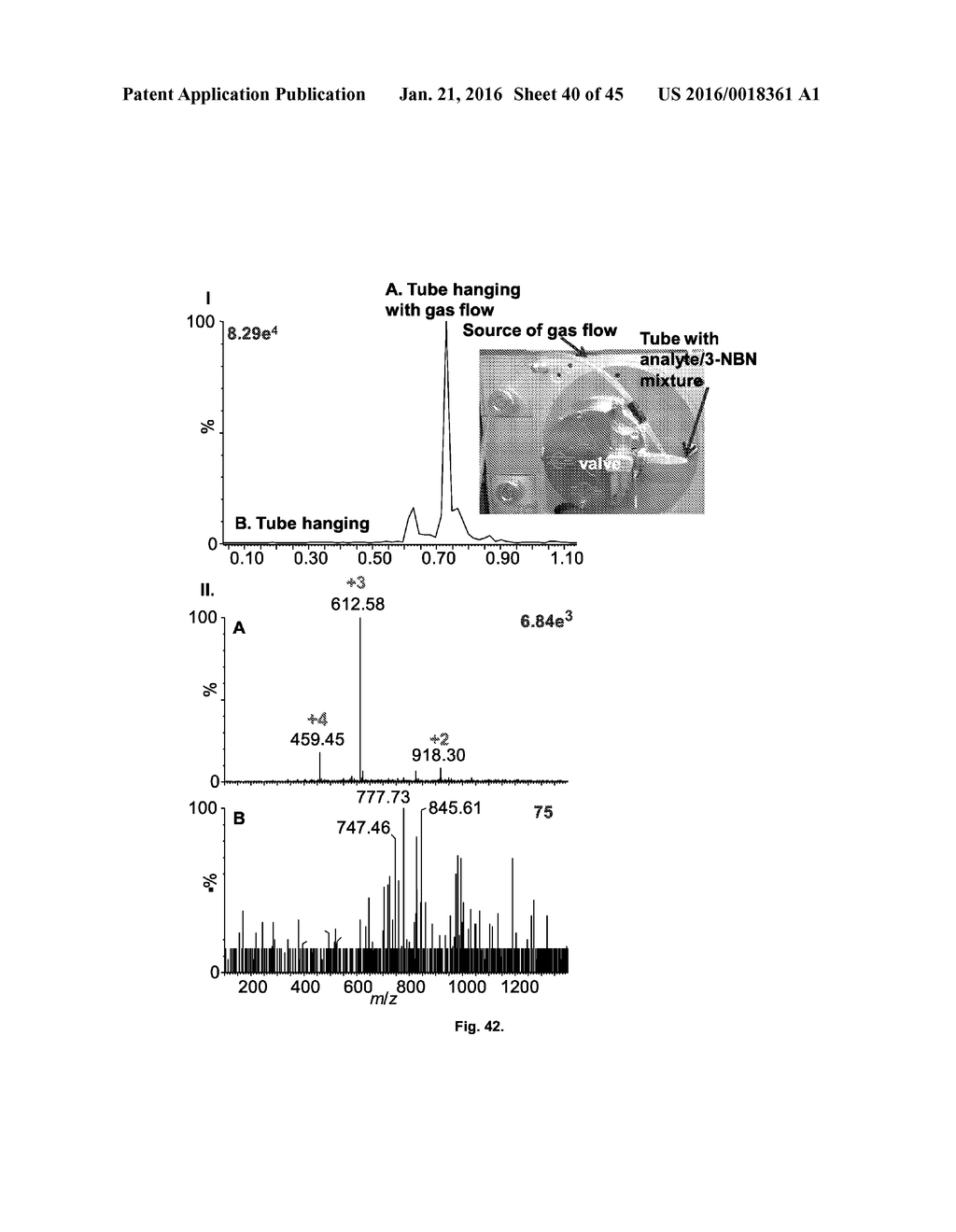 SYSTEM AND METHODS FOR IONIZING COMPOUNDS USING MATRIX-ASSISTANCE FOR MASS     SPECTROMETRY AND ION MOBILITY SPECTROMETRY - diagram, schematic, and image 41