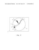 Measuring device and measuring method for direction finding and direction     uncertainty determination diagram and image