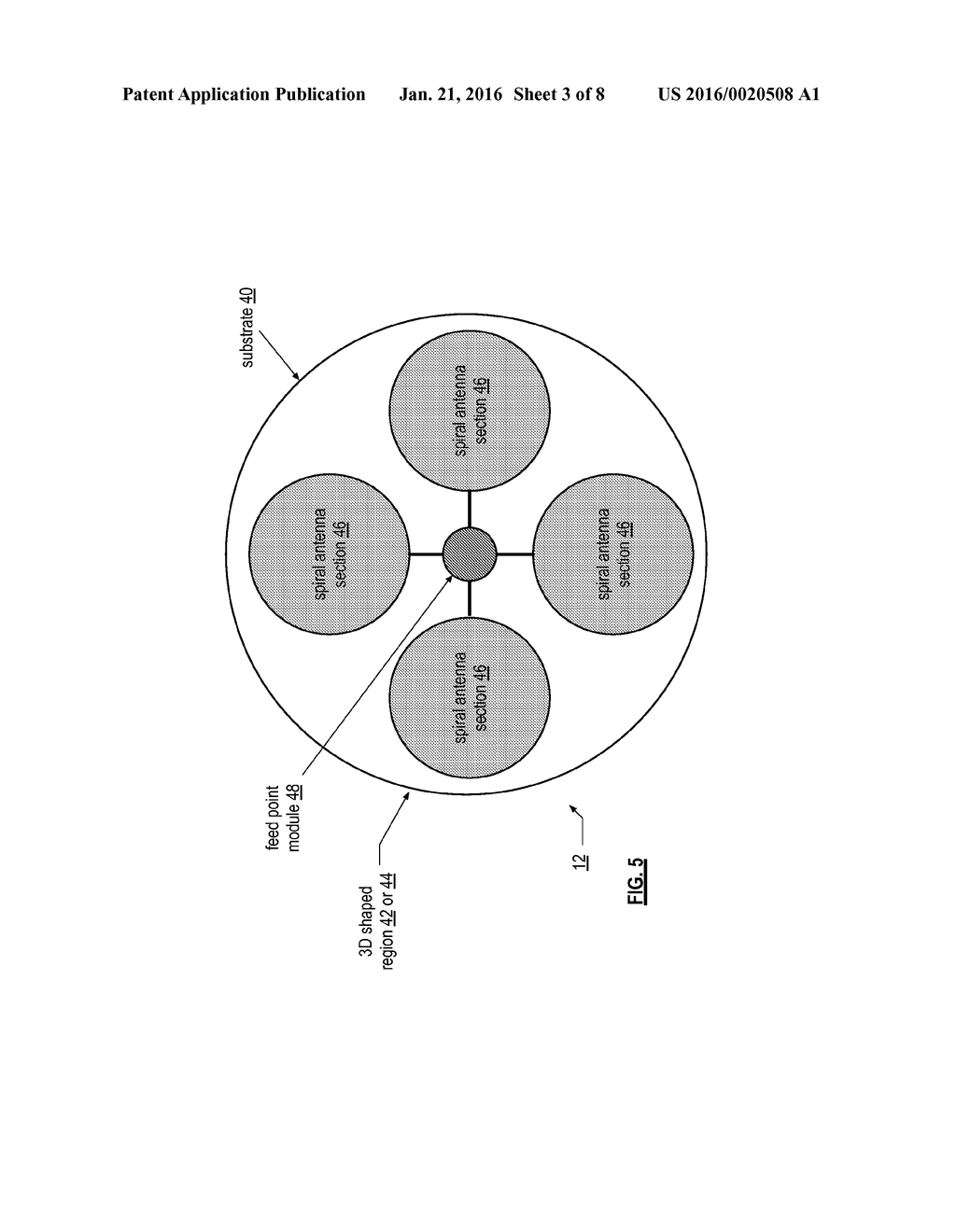 THREE-DIMENSIONAL MULTIPLE SPIRAL ANTENNA AND APPLICATIONS THEREOF - diagram, schematic, and image 04