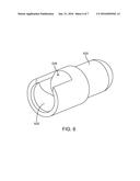 SPRING-LOADED CONTACTS HAVING SLOPED BACKSIDE WITH RETENTION GUIDE diagram and image