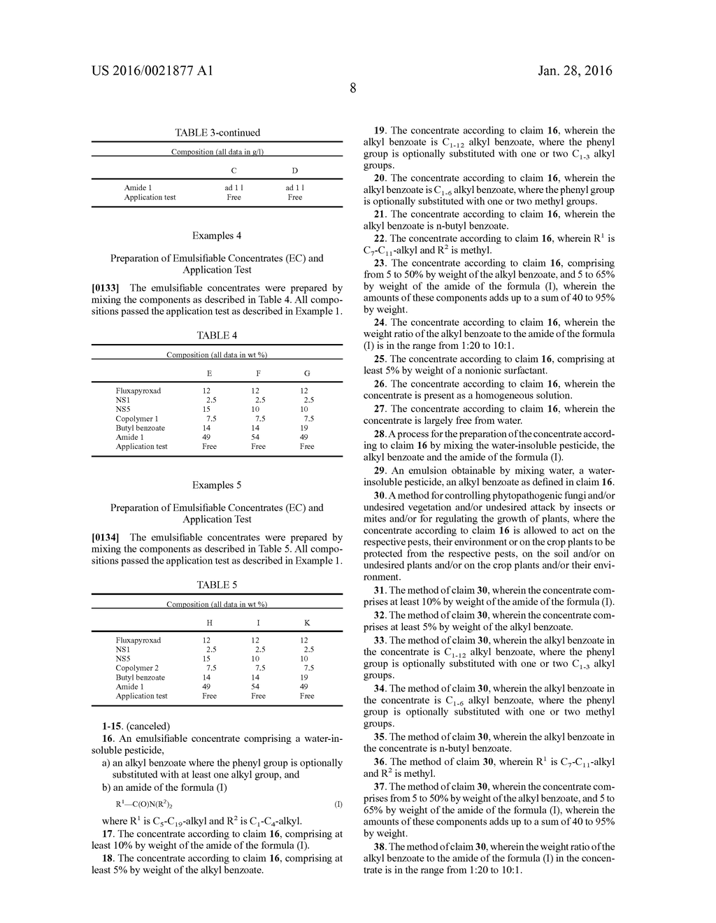 EMULSIFIABLE CONCENTRATE COMPRISING PESTICIDE, ALKYL BENZOATE AND FATTY     ACID AMIDE - diagram, schematic, and image 09