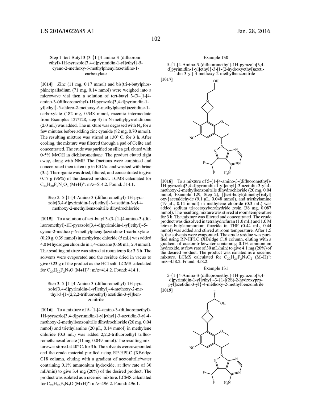 HETEROCYCLYLAMINES AS PI3K INHIBITORS - diagram, schematic, and image 104