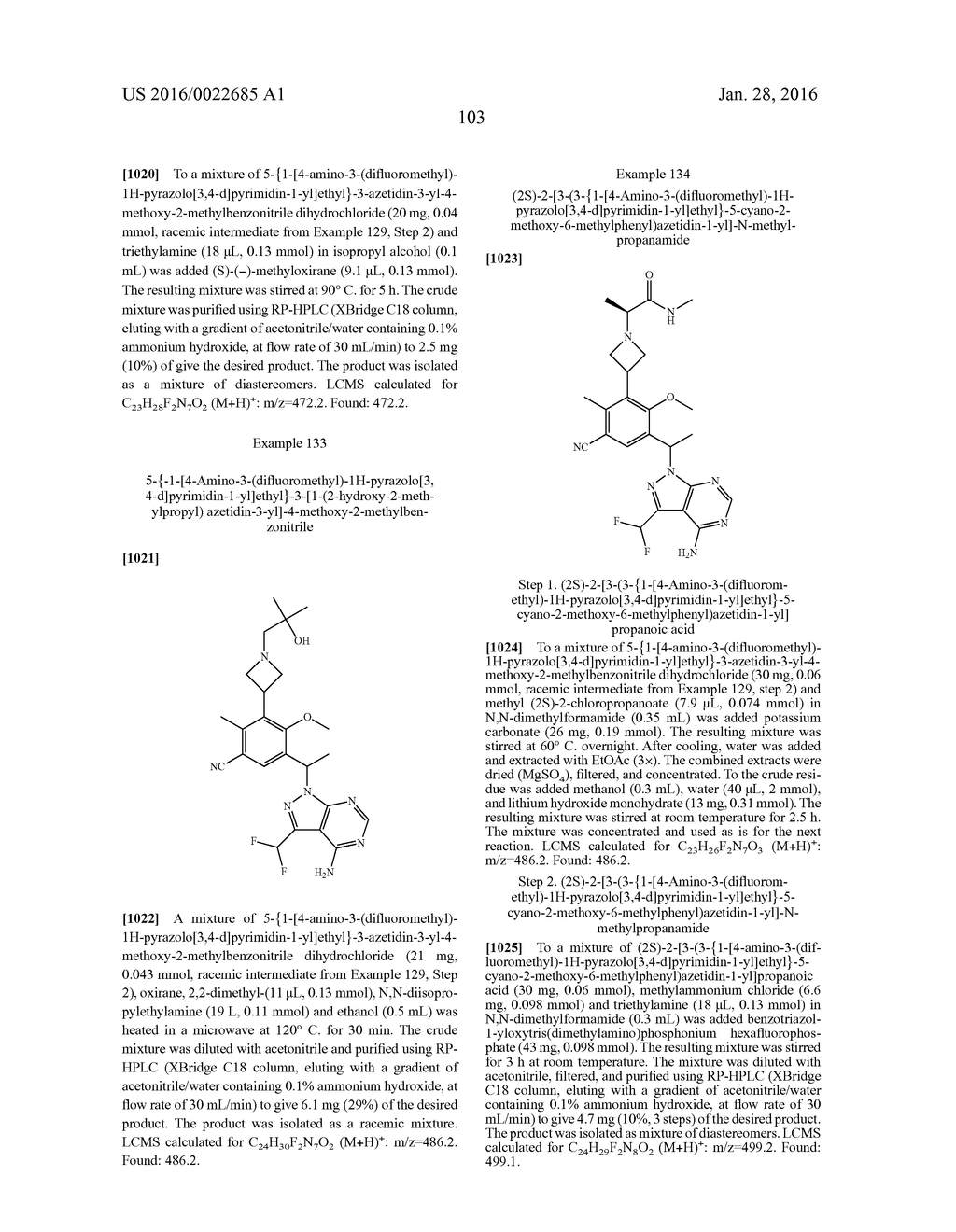 HETEROCYCLYLAMINES AS PI3K INHIBITORS - diagram, schematic, and image 105