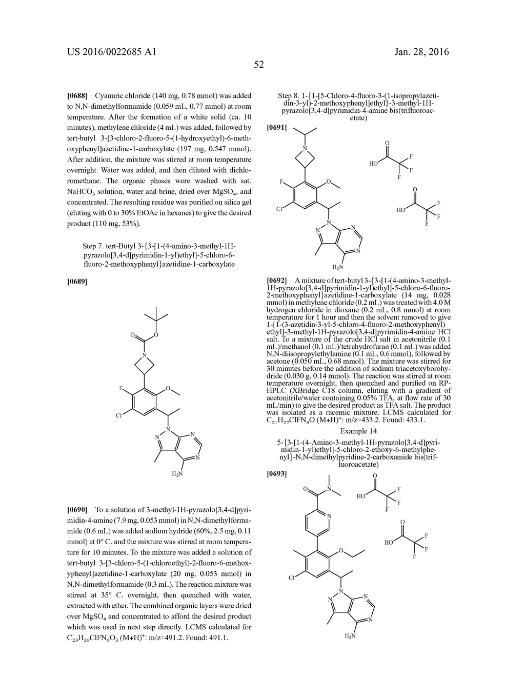 HETEROCYCLYLAMINES AS PI3K INHIBITORS - diagram, schematic, and image 54