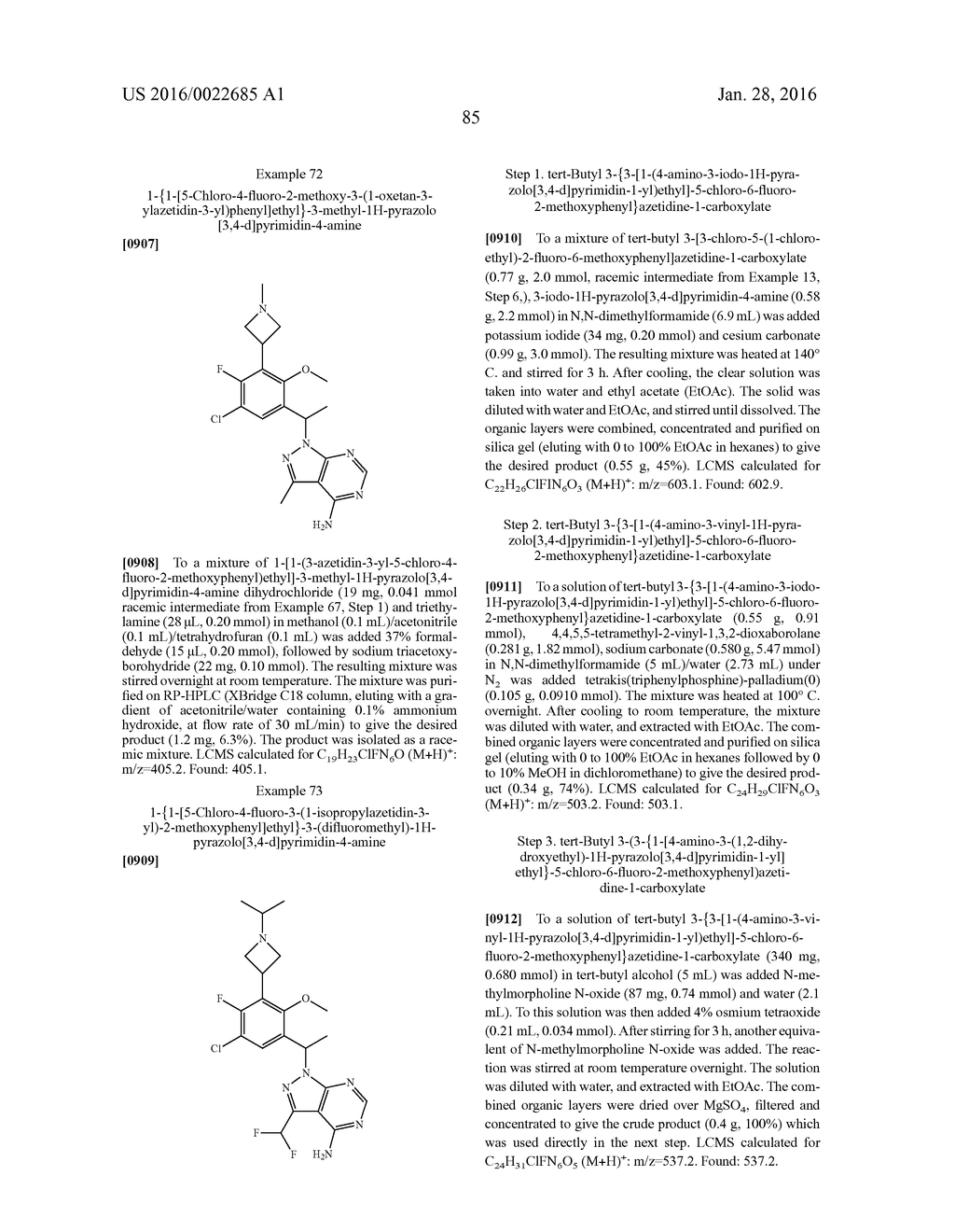 HETEROCYCLYLAMINES AS PI3K INHIBITORS - diagram, schematic, and image 87