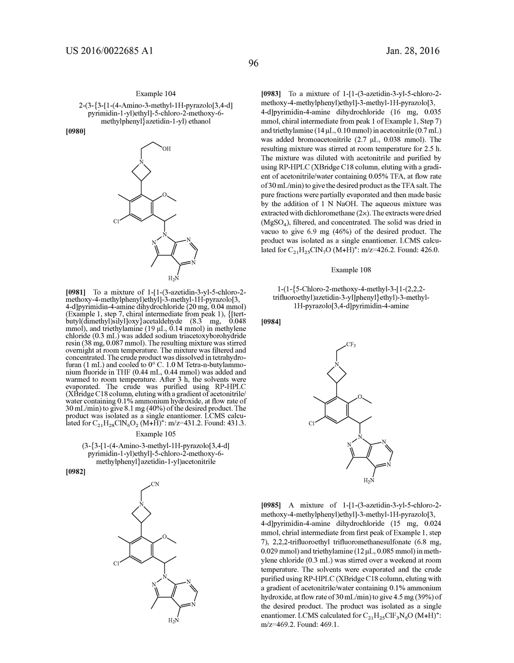 HETEROCYCLYLAMINES AS PI3K INHIBITORS - diagram, schematic, and image 98