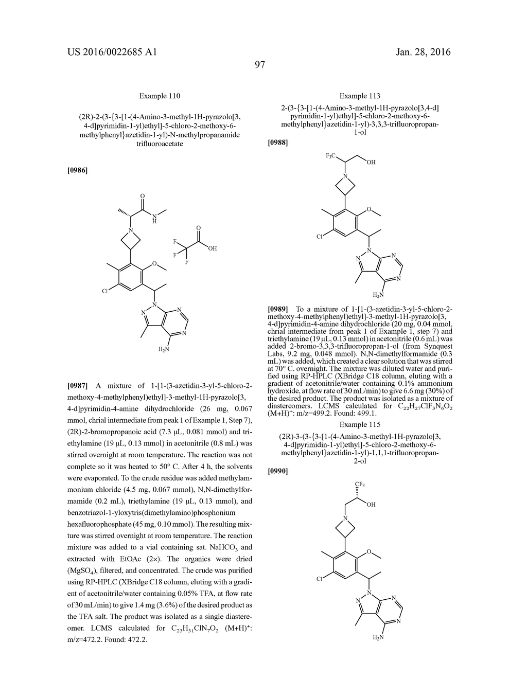 HETEROCYCLYLAMINES AS PI3K INHIBITORS - diagram, schematic, and image 99