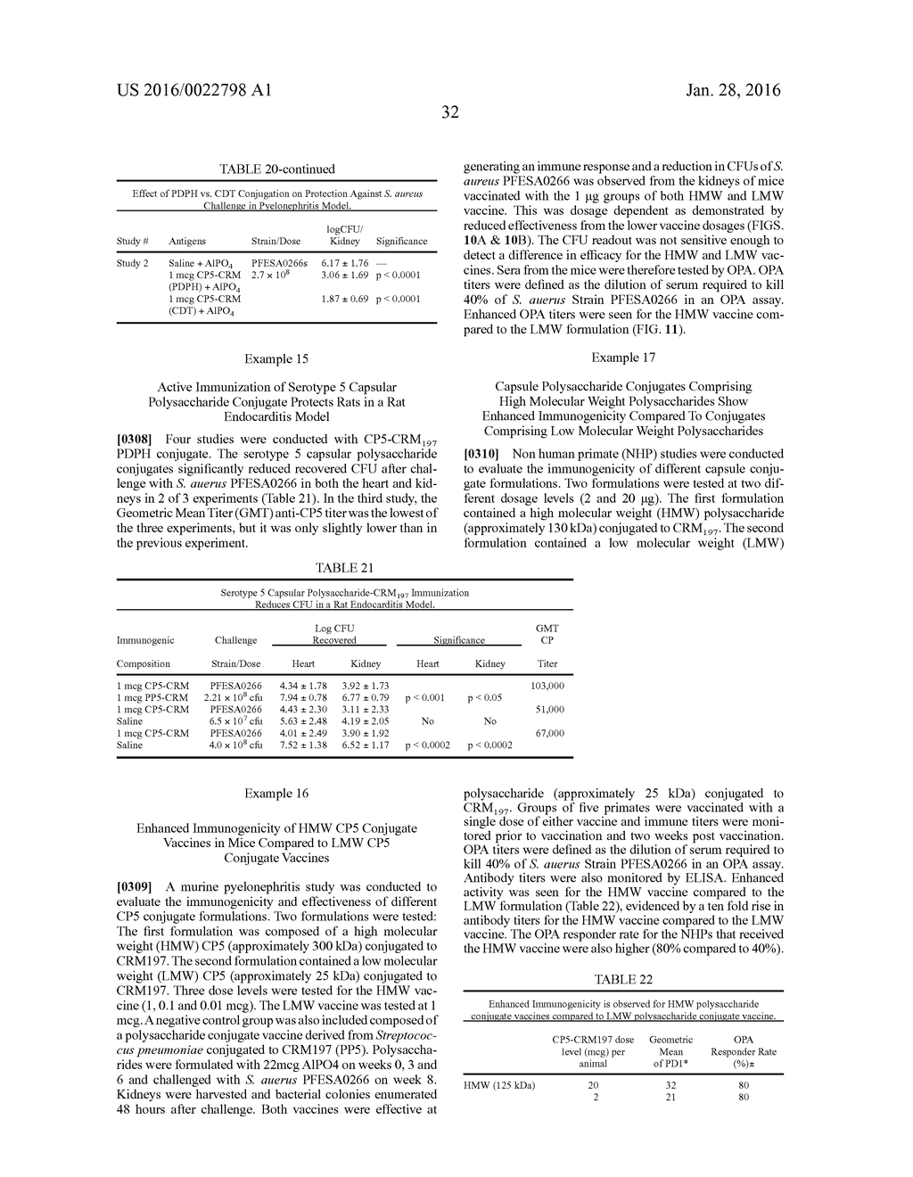 COMPOSITIONS AND METHODS FOR PREPARING STAPHYLOCOCCUS AUREUS SEROTYPE 5     AND 8 CAPSULAR POLYSACCHARIDE CONJUGATE IMMUNOGENIC COMPOSITIONS - diagram, schematic, and image 44