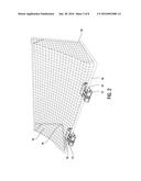 Auxiliary Roller Assembly for a Sports Goal diagram and image