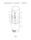 DOUBLE-SEALANT TUBE STRUCTURE FOR CAULKING GUN diagram and image