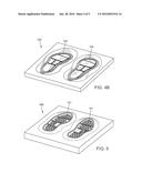 SOLE ASSEMBLY WITH PLURAL PORTIONS THAT COOPERATIVELY DEFINE CHAMBER diagram and image