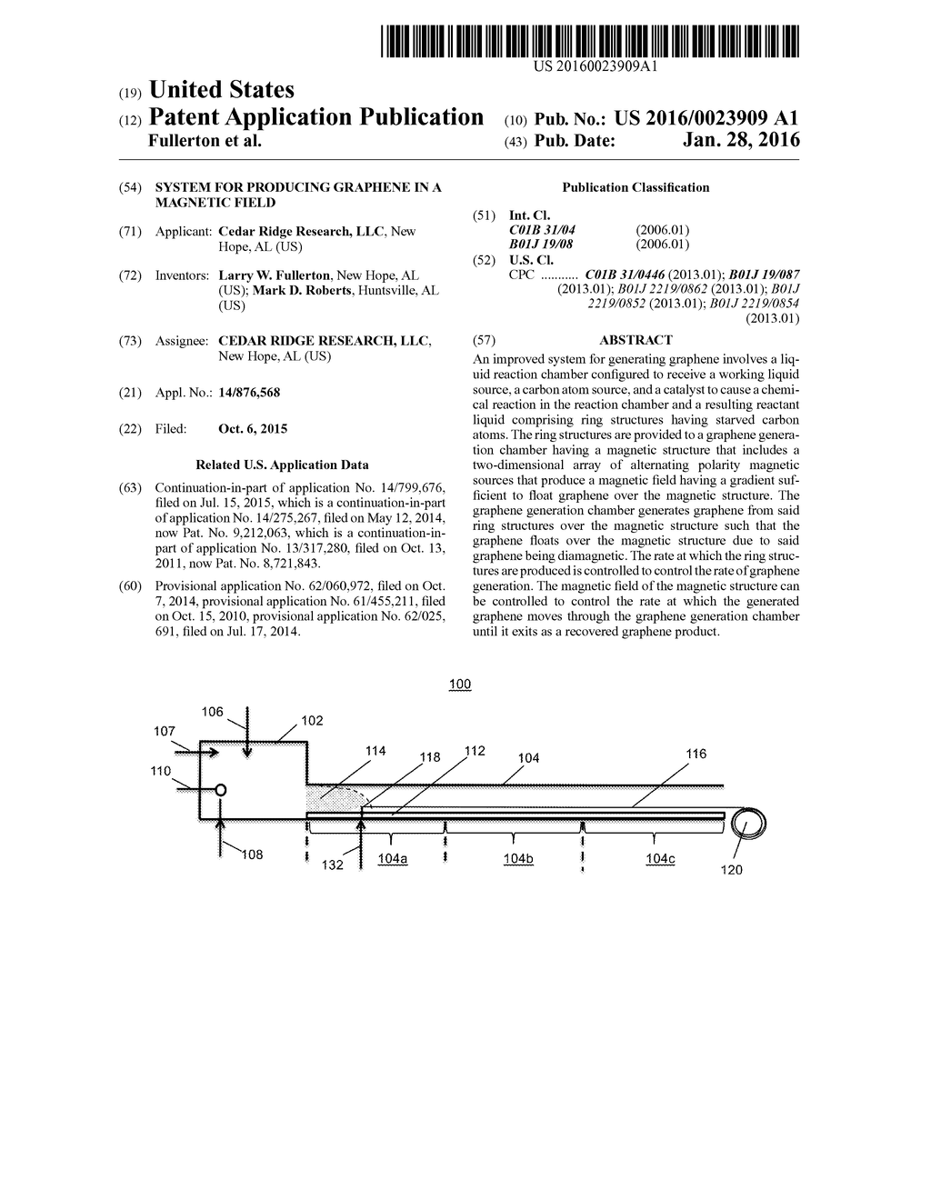 SYSTEM FOR PRODUCING GRAPHENE IN A MAGNETIC FIELD - diagram, schematic, and image 01