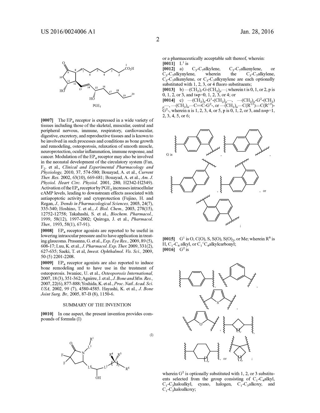 DIFLUOROLACTAM COMPOUNDS AS EP4 RECEPTOR-SELECTIVE AGONISTS FOR USE IN THE     TREATMENT OF EP4-MEDIATED DISEASES AND CONDITIONS - diagram, schematic, and image 04