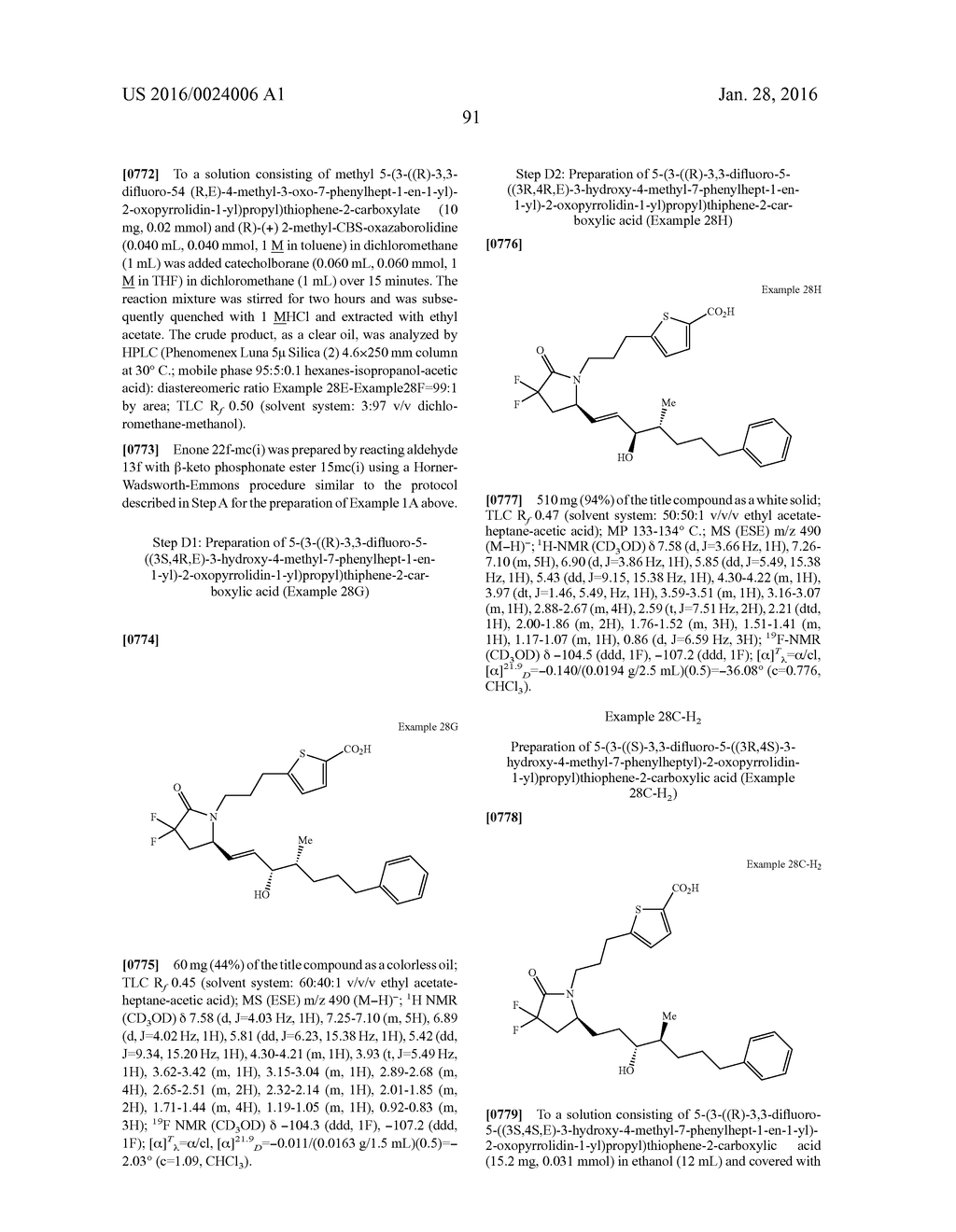 DIFLUOROLACTAM COMPOUNDS AS EP4 RECEPTOR-SELECTIVE AGONISTS FOR USE IN THE     TREATMENT OF EP4-MEDIATED DISEASES AND CONDITIONS - diagram, schematic, and image 93