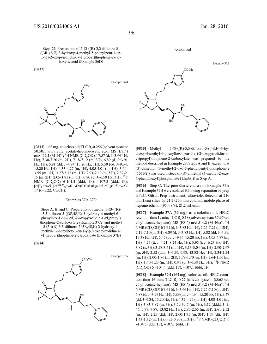 DIFLUOROLACTAM COMPOUNDS AS EP4 RECEPTOR-SELECTIVE AGONISTS FOR USE IN THE     TREATMENT OF EP4-MEDIATED DISEASES AND CONDITIONS - diagram, schematic, and image 98