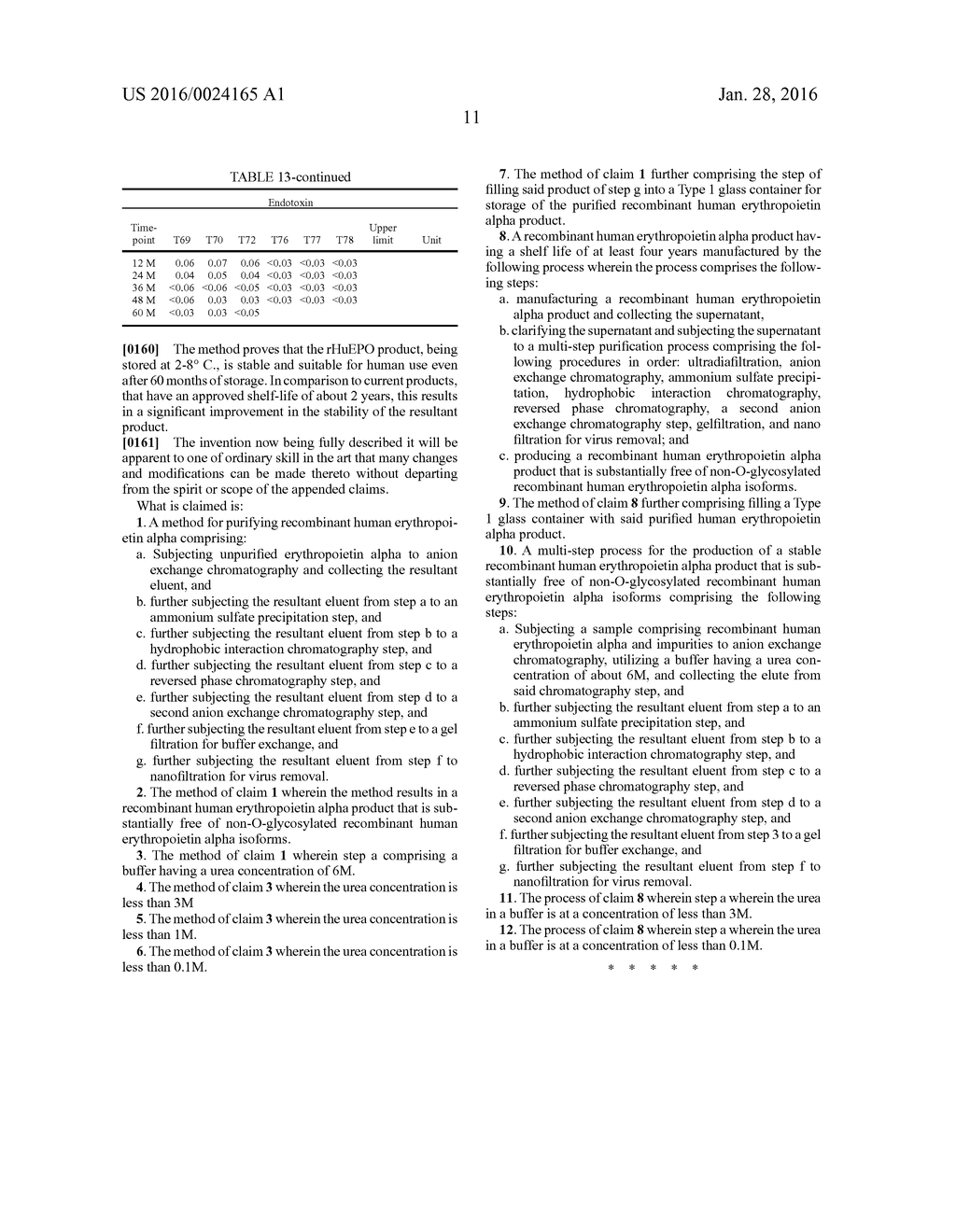 ENHANCED LIQUID FORMULATION STABILITY OF ERYTHROPOIETIN ALPHA THROUGH     PURIFICATION PROCESSING - diagram, schematic, and image 15