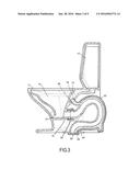 ANTI-OVERFLOW TOILET WITH DETACHABLE PRIMARY AND SECONDARY DRAIN TUBES diagram and image