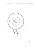 ROTATIONALLY STATIC LIGHT EMITTING MATERIAL WITH ROTATING OPTICS diagram and image