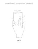 HAND-HELD ELECTRONIC DEVICE, TOUCH-SENSING COVER AND COMPUTER-EXECUTED     METHOD diagram and image