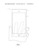 HAND-HELD ELECTRONIC DEVICE, COMPUTER-EXECUTED METHOD AND TOUCH-SENSING     COVER diagram and image