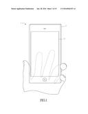 HAND-HELD ELECTRONIC DEVICE, TOUCH-SENSING COVER AND COMPUTER-EXECUTED     METHOD diagram and image