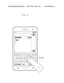 METHOD AND APPARATUS FOR DISPLAYING SCREEN IN DEVICE HAVING TOUCH SCREEN diagram and image