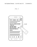 METHOD AND APPARATUS FOR DISPLAYING SCREEN IN DEVICE HAVING TOUCH SCREEN diagram and image