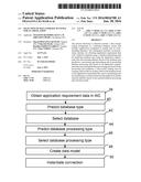 SELECTION OF DATA STORAGE SETTINGS FOR AN APPLICATION diagram and image