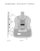 Acoustic-electric stringed instrument with improved body, electric pickup     placement, pickup switching and electronic circuit diagram and image