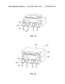 CIRCUIT BOARD MAGNETIC COMPONENT WITH INTEGRATED GROUND STRUCTURE AND     METHODS FOR MANUFACTURE diagram and image