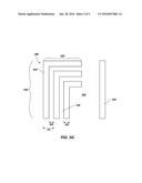 MEMORY DEVICES INCLUDING CAPACITOR STRUCTURES HAVING IMPROVED AREA     EFFICIENCY diagram and image