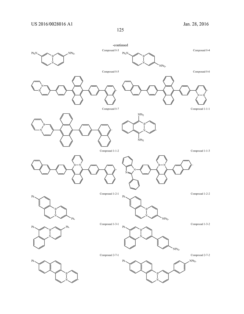 BORON-NITROGEN POLYAROMATIC COMPOUNDS AND THEIR USE IN OLEDS - diagram, schematic, and image 130