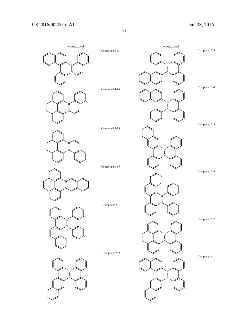 BORON-NITROGEN POLYAROMATIC COMPOUNDS AND THEIR USE IN OLEDS - diagram, schematic, and image 15