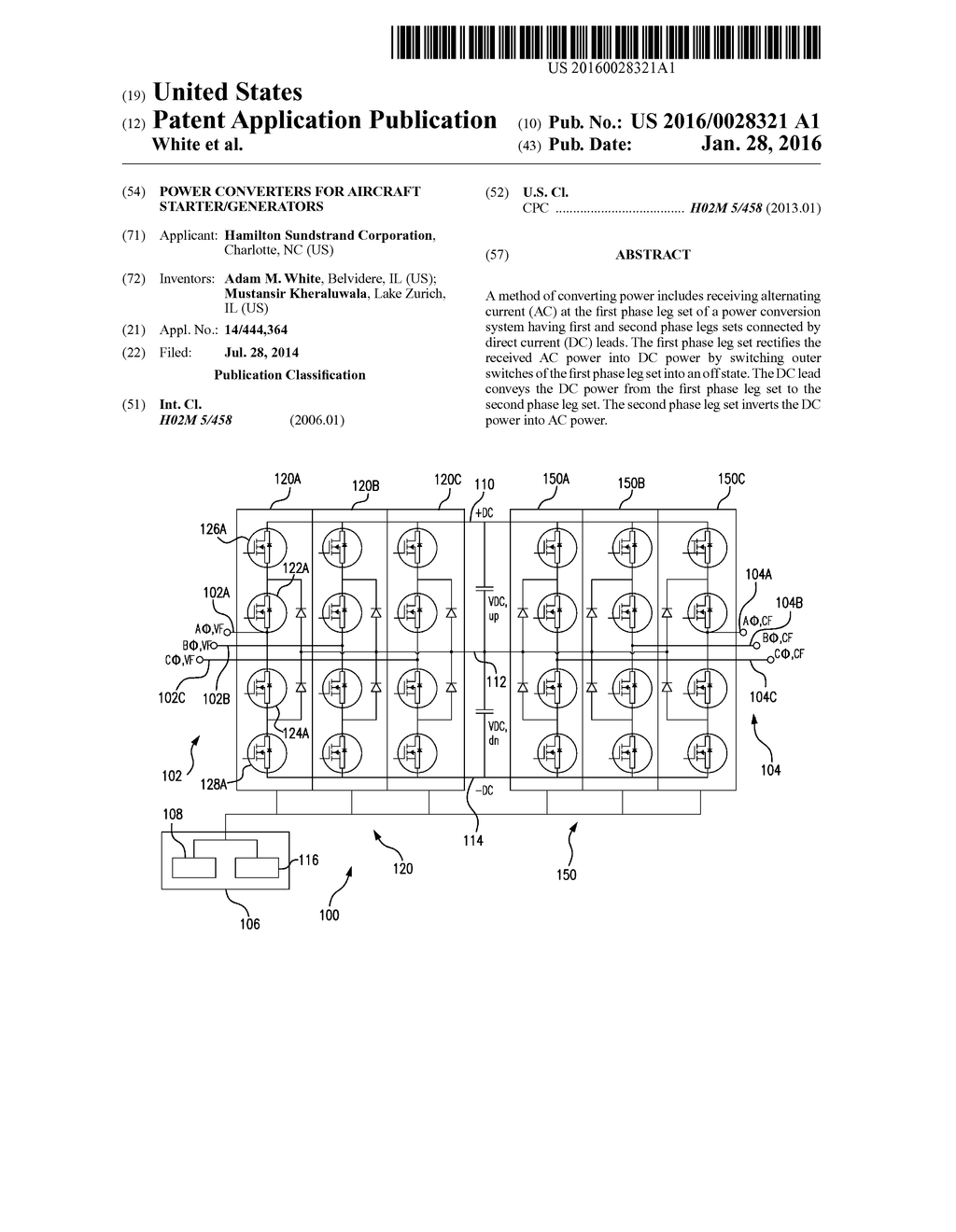 POWER CONVERTERS FOR AIRCRAFT STARTER/GENERATORS - diagram, schematic, and image 01