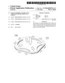 Energy absorbing and displacing structure for body protective padding diagram and image