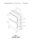 LUGGAGE CASE WITH TWO ZIPPER POCKETS diagram and image