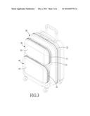 LUGGAGE CASE WITH TWO ZIPPER POCKETS diagram and image