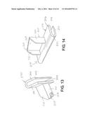 LATCH ASSEMBLY FOR SECURING TRACKS AND DIVIDERS TO A FRONT RAIL diagram and image