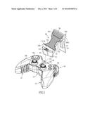 HANDHELD GAME CONTROLLER ASSEMBLY ADAPTED TO COMBINE WITH VARIOUS PORTABLE     ELECTRONIC DEVICES diagram and image
